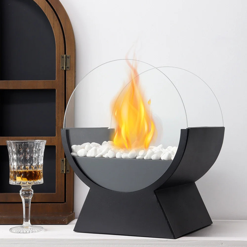 13.5" Tall Portable Tabletop Fireplace